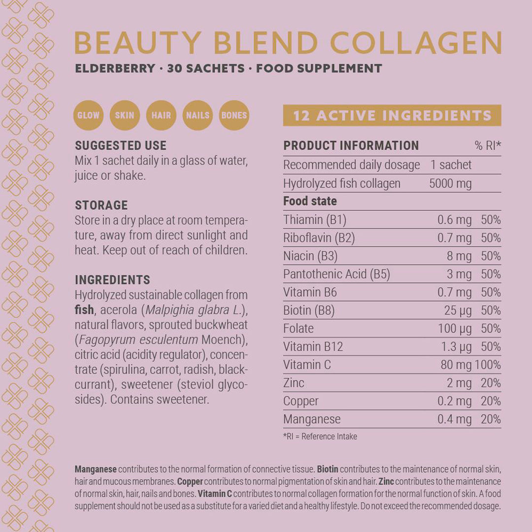 Beauty Blend Collagen - Elderberry  Sachets