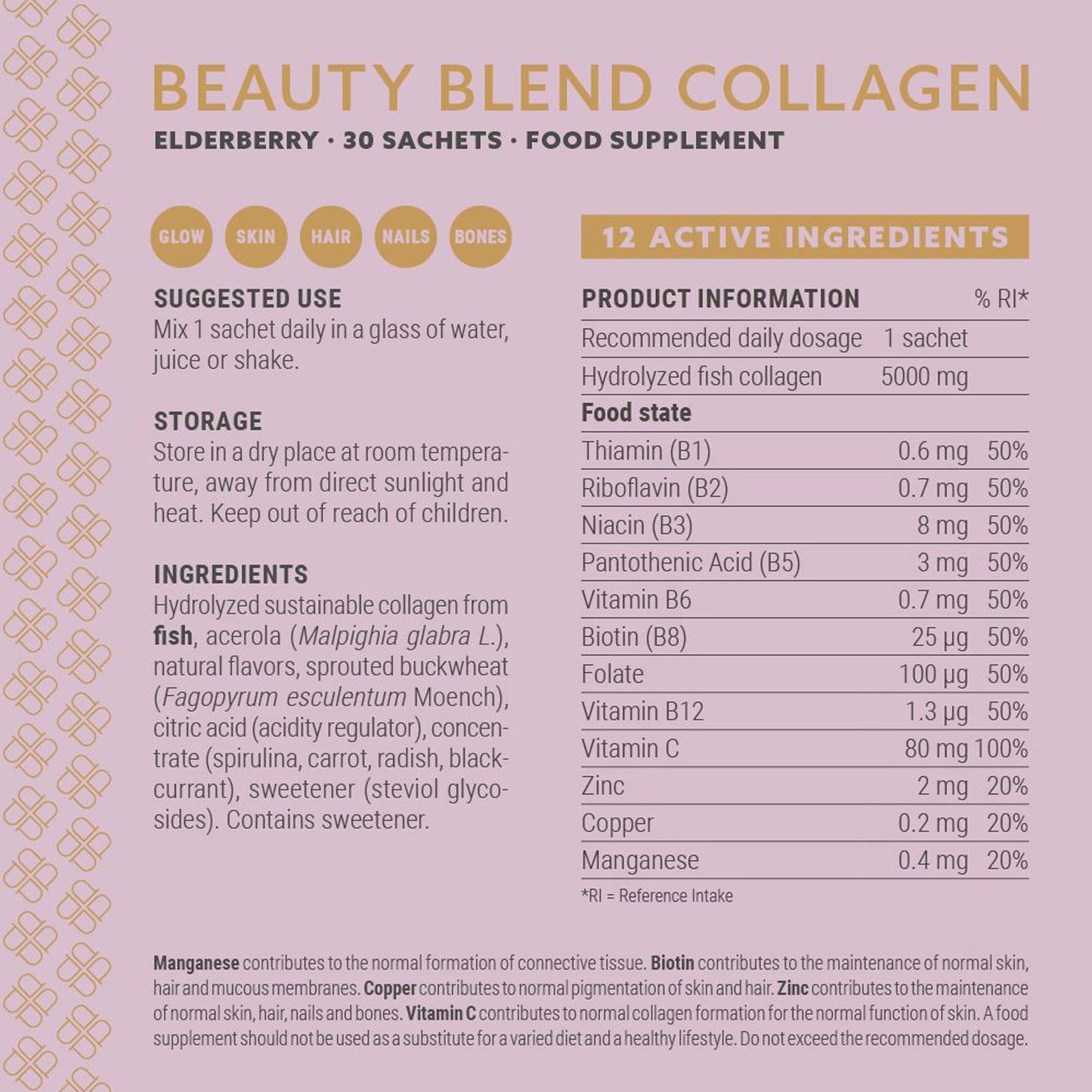Beauty Blend Collagen - Elderberry  Sachets