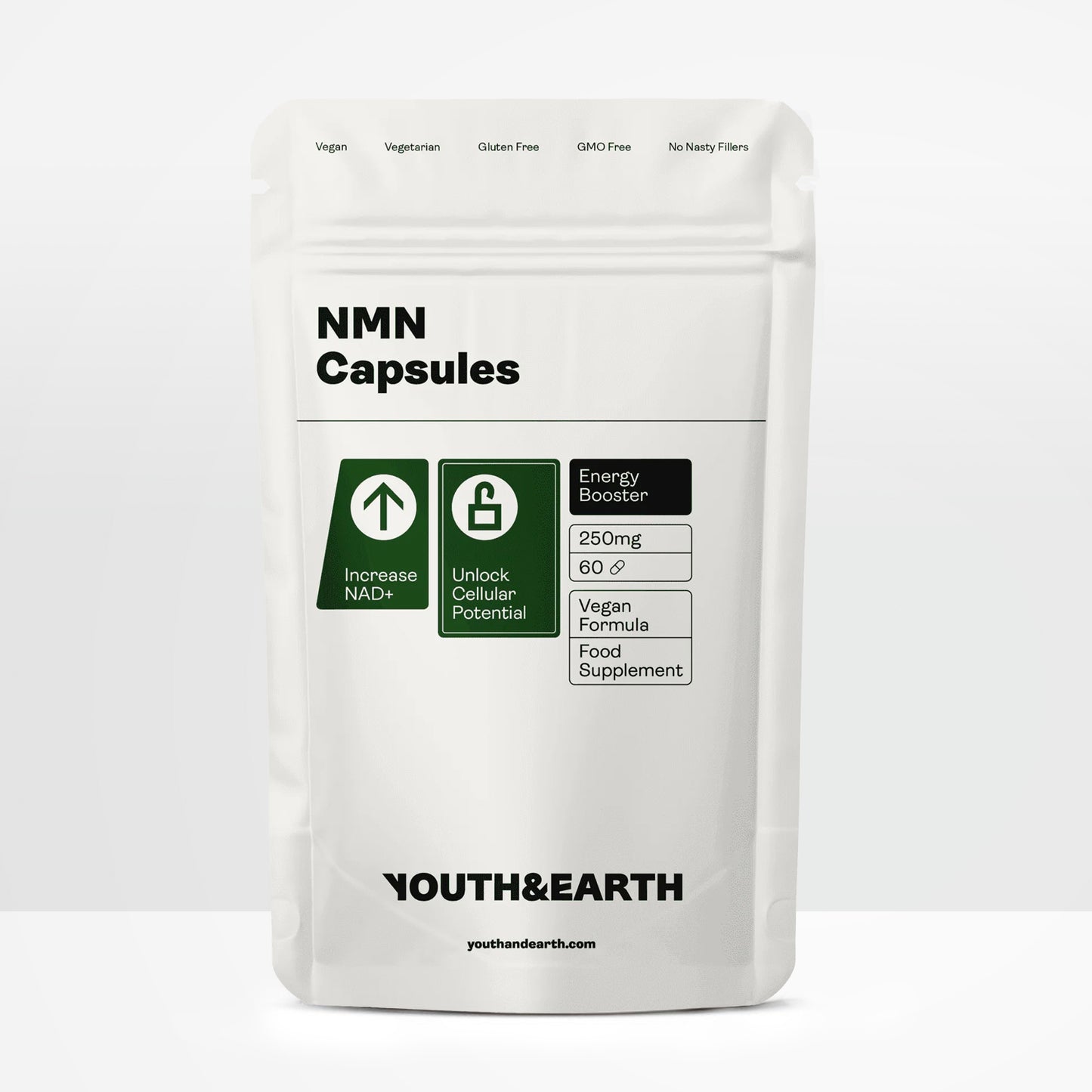 NMN (β-Nikotinamid-Mononukleotid) Kapseln, 250 mg