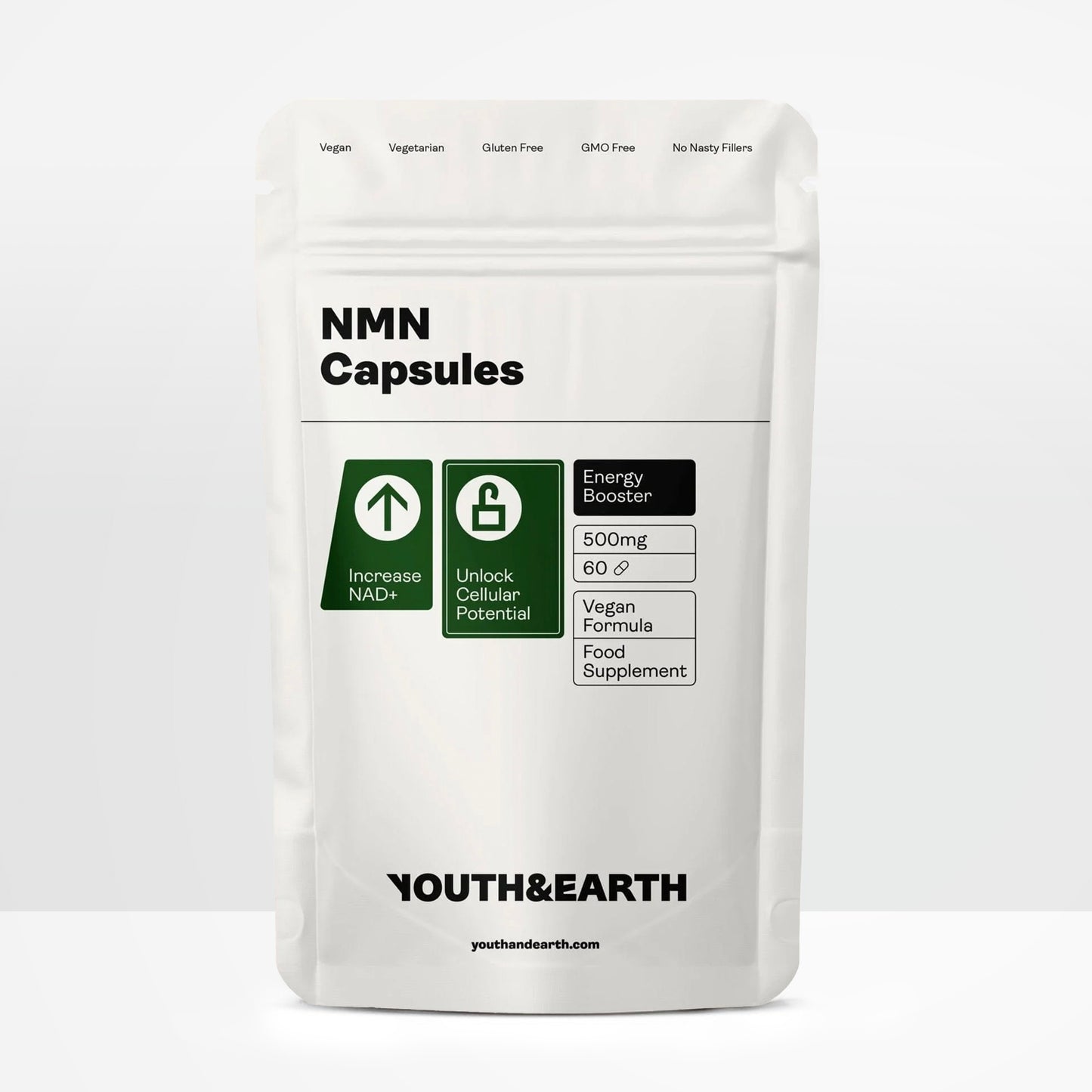 NMN (β-Nikotinamid-Mononukleotid) Kapseln, 500 mg