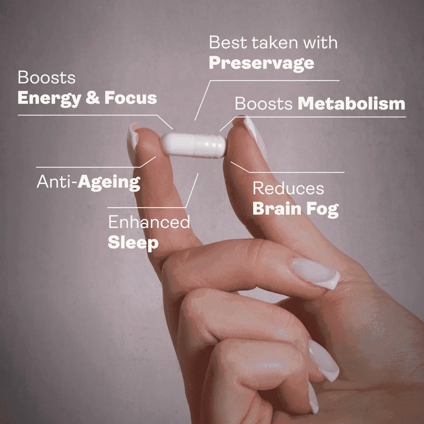 NMN (β-Nikotinamid-Mononukleotid) Kapseln, 500 mg