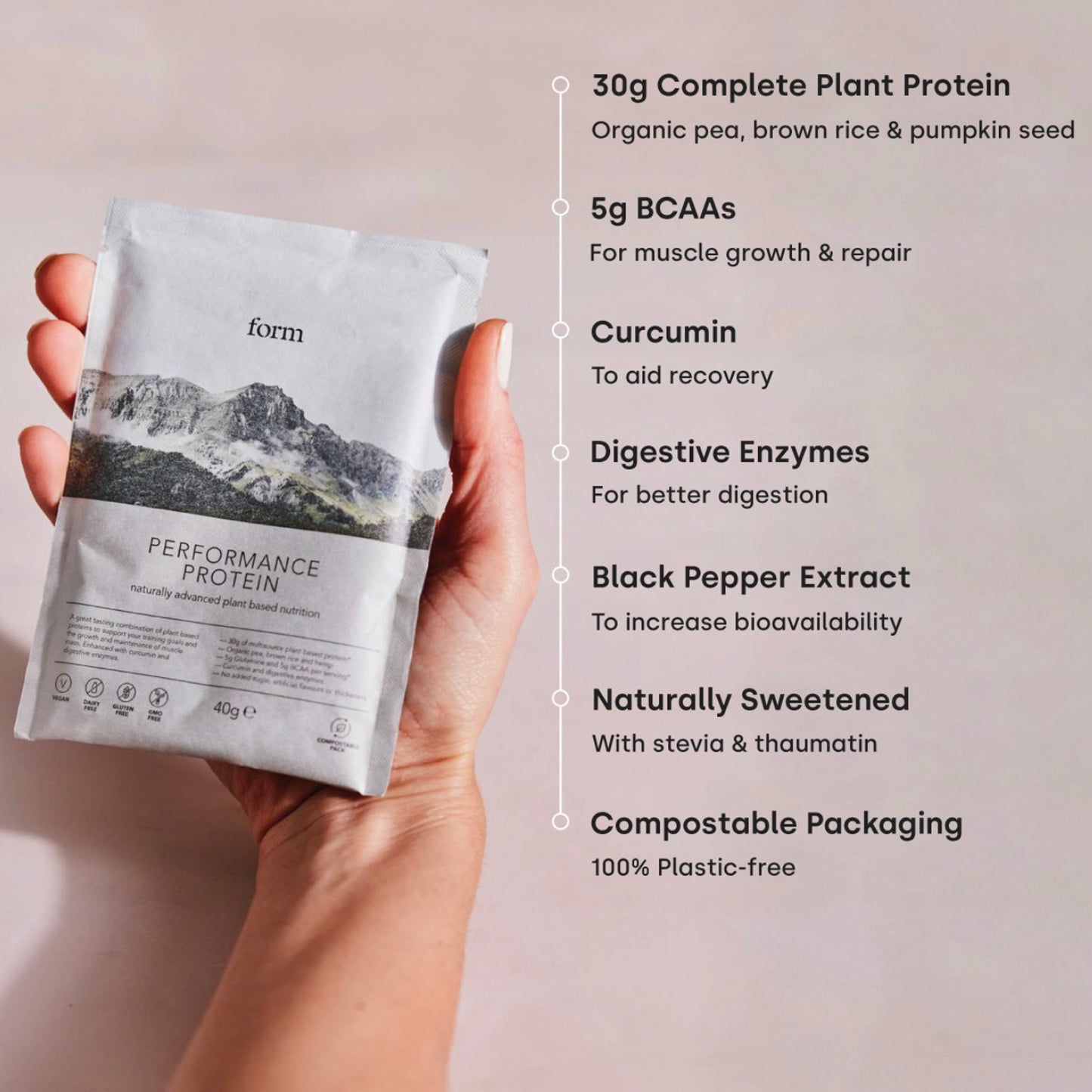 Performance Protein Vanilla, Sachet 40g